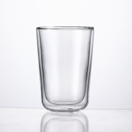 high borosilicate double wall glass cup