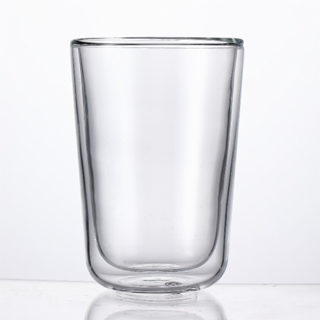 high borosilicate double wall glass cup