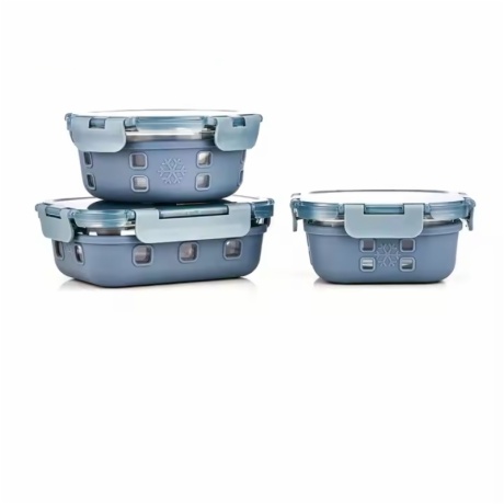 High Borosilicate Glass Containers with Silicone Sleeve