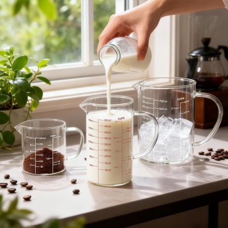 High Borosilicate Glass Measuring Cup