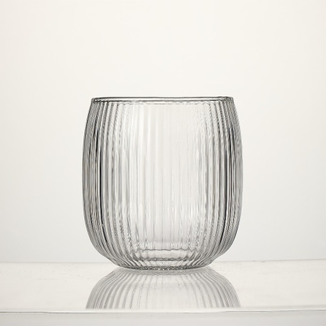 high borosilicate striped drinking glasses