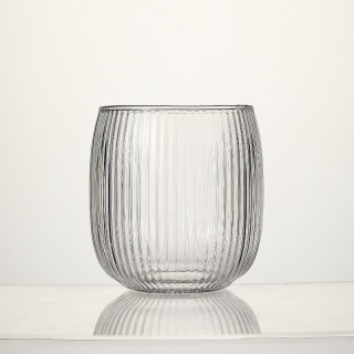 High Borosilicate Striped Drinking Glasses