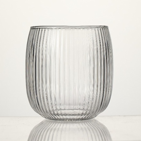 high borosilicate striped drinking glasses