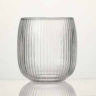 high borosilicate striped drinking glasses