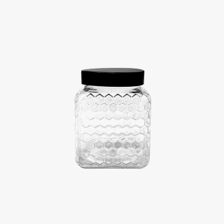 Honey Comb Glass Jar