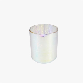 iridescent glass candle jars