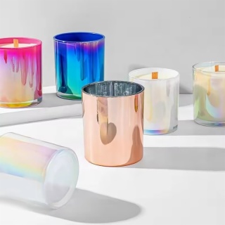 Iridescent Glass Jars