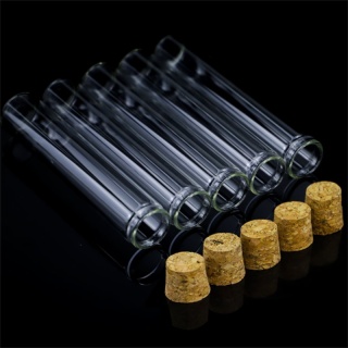 Laboratory Use Borosilicate Tube Glass Bottle Glass Tube with Cork Lid