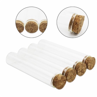 Laboratory Use Borosilicate Tube Glass Bottle Glass Tube with Cork Lid