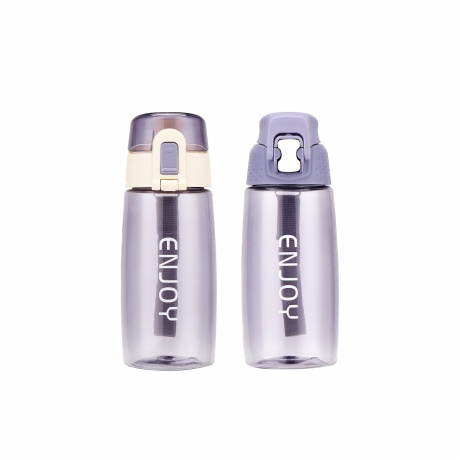 Lavender Gray Glass Water Bottle