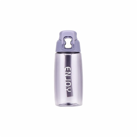 Lavender Gray Glass Water Bottle