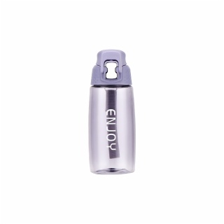 Lavender Gray Glass Water Bottle