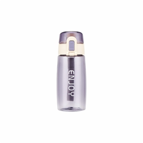 Lavender Gray Glass Water Bottle