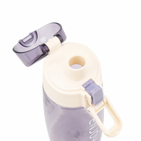 Lavender Gray Glass Water Bottle