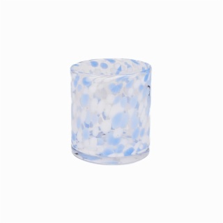 Leopard Candle Jar Blue