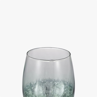light greenish gray etched beer glass 