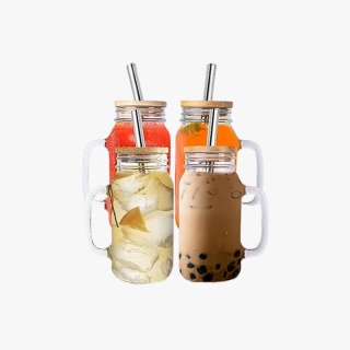 12mm Straw Glass Coffee Tumbler with Bamboo Lid Eco Friendly - China  Reusable Bubble Tea Bottles 24oz and Glass Tumblers for Drinking price