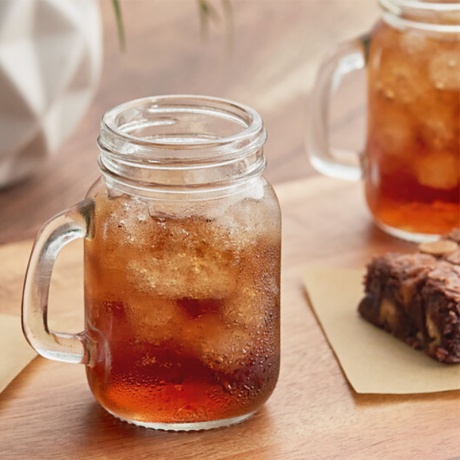 Mason Jar Glasses with Handles 