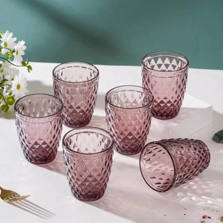 Mauve Water Glass