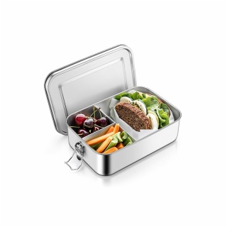 Metal Lunch Box with 3 Compartments