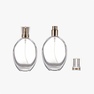 oval glass perfume bottles