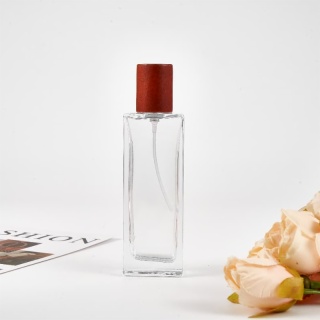 Perfume Bottle with Wood Cap