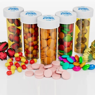 Pill Bottles with Child Resistant Caps