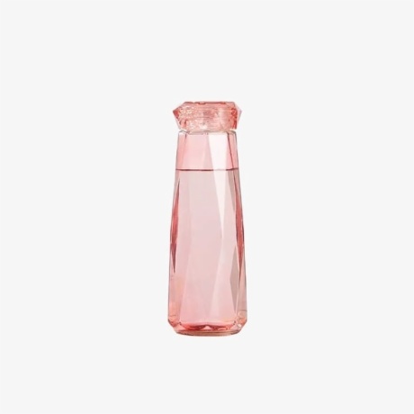 Pink Diamond Shape Water Bottle