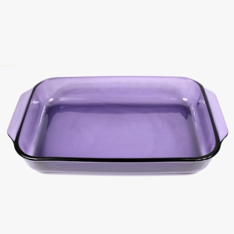 purple casserole dish