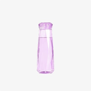 purple Diamond Shape Water Bottle