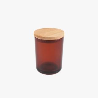 Red-Brown Candle Jar with lids