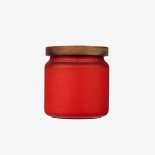 Red Candle Jars With Lids