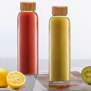 Reusable Glass Juice Bottle