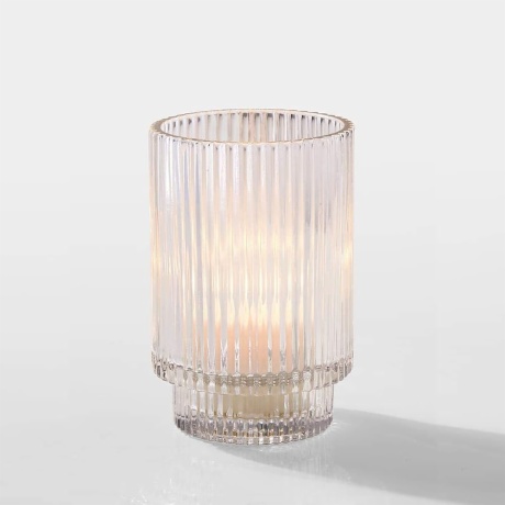 ribbed candle jars