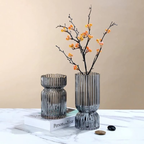 Ribbed Flower Vase