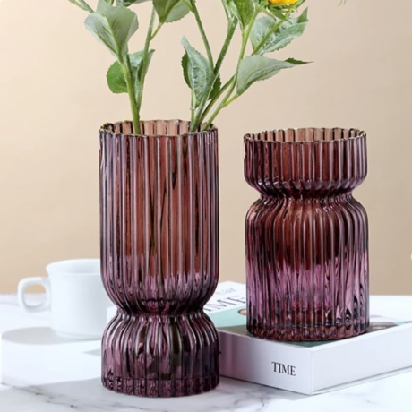 Ribbed Flower Vase