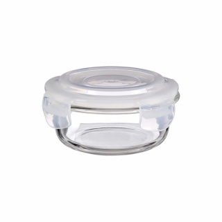 Round Borosilicate Glass Lunch Box 400ml