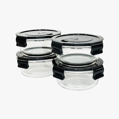 Round Glass Meal Prep Containers