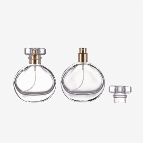 round glass perfume bottles