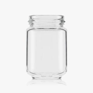 round yoghurt glass jar