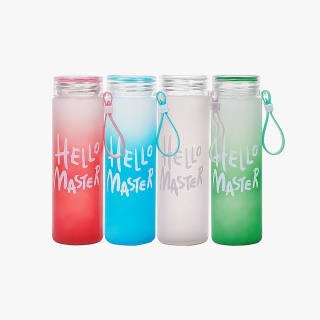 Aster Glass Water Bottle  Eco-Friendly Glass Reusable Water