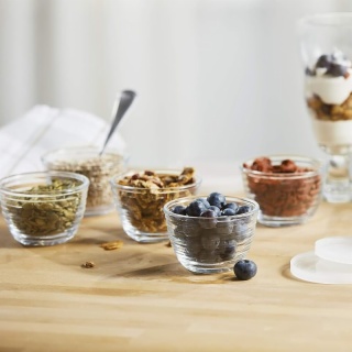 Small Glass Bowls with Lids