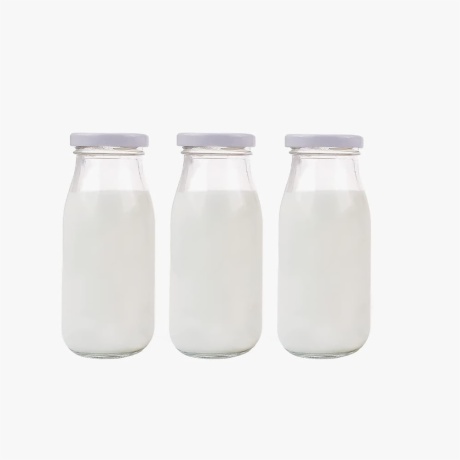 small milk bottles