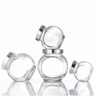 Small Round Glass Containers with Lids