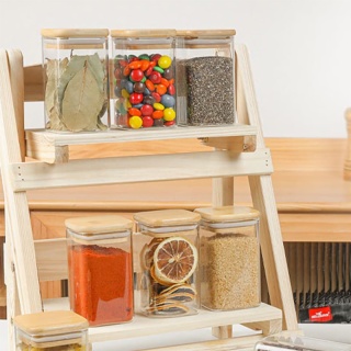 Square Empty Spice Bottles