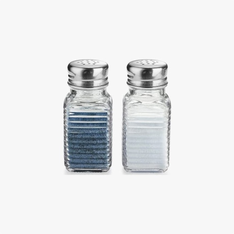 Square Glass Spice Jars