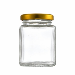 Square Honey Glass Jar