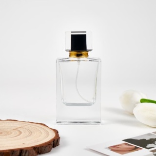 Square perfume bottle with thick bottom