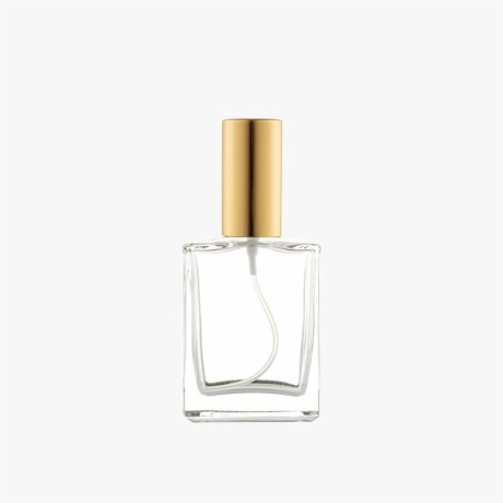 square perfume bottles with gold lids