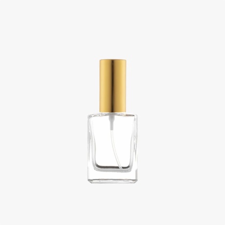 square perfume bottles with gold lids